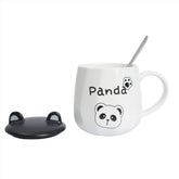 Panda Ceramic Mug with Spoon
